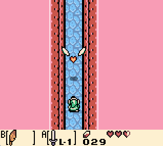 Link's Awakening Catching item mid-air